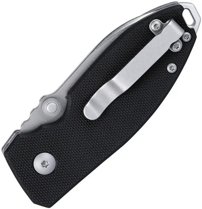CRKT Squid Button Lock Folding Knife 2.25in D2 Blade Black G10 Handle EDC Pocket Clip Thumb Stud Lanyard Hole Rugged by CRKT