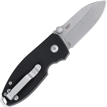 CRKT Squid Button Lock Folding Knife 2.25in D2 Blade Black G10 Handle EDC Pocket Clip Thumb Stud Lanyard Hole Rugged by CRKT