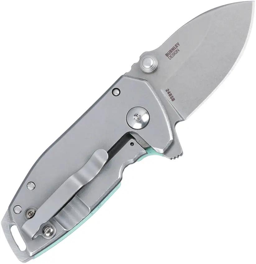 CRKT Squid Compact Framelock Assisted Opening Knife EDC D2 Blade Tiffany Blue G10 Handle by CRKT
