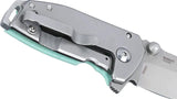 CRKT Squid Compact Framelock Assisted Opening Knife EDC D2 Blade Tiffany Blue G10 Handle by CRKT