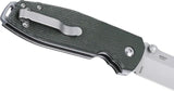 CRKT Squid XM Button Lock Knife With Green Micarta Handle D2 Blade For EDC Carry by CRKT