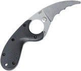 CRKT Bear Claw Fixed Blade Knife Serrated AUS 8 Full Tang Black GRN Handle Neck Sheath Outdoor Survival by CRKT