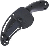 CRKT Bear Claw Fixed Blade Knife Serrated AUS 8 Full Tang Black GRN Handle Neck Sheath Outdoor Survival by CRKT