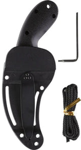 CRKT Bear Claw Fixed Blade Knife For Outdoor Enthusiasts With Black Stonewash AUS 8 Stainless Blade And Neck Sheath by CRKT