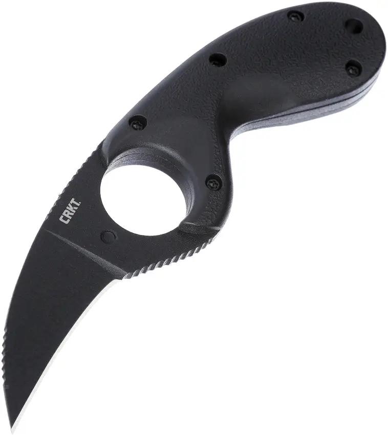 CRKT Bear Claw Fixed Blade Knife For Outdoor Enthusiasts With Black Stonewash AUS 8 Stainless Blade And Neck Sheath by CRKT