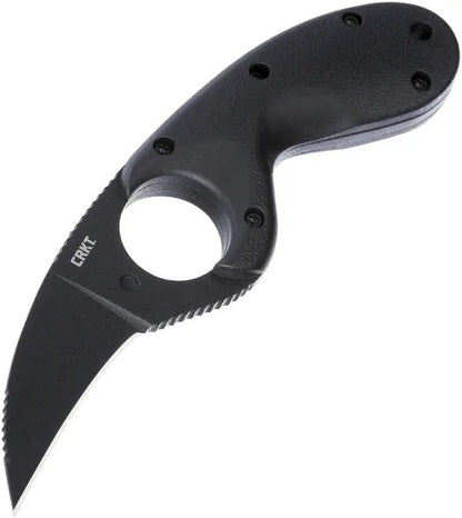 CRKT Bear Claw Fixed Blade Knife For Outdoor Enthusiasts With Black Stonewash AUS 8 Stainless Blade And Neck Sheath by CRKT