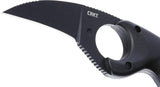 CRKT Bear Claw Fixed Blade Knife For Outdoor Enthusiasts With Black Stonewash AUS 8 Stainless Blade And Neck Sheath by CRKT