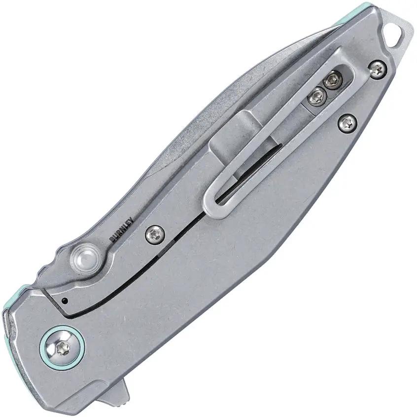 CRKT Ibis Framelock Blue G10 EDC Knife 14C28N Stainless 4.13 Closed 3.13 Blade Pocket Clip by CRKT