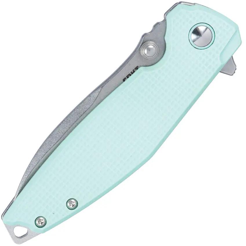 CRKT Ibis Framelock Blue G10 EDC Knife 14C28N Stainless 4.13 Closed 3.13 Blade Pocket Clip by CRKT