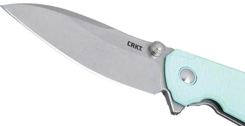 CRKT Ibis Framelock Blue G10 EDC Knife 14C28N Stainless 4.13 Closed 3.13 Blade Pocket Clip by CRKT