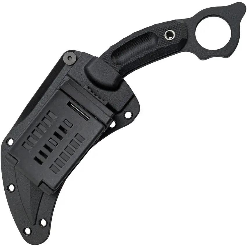 CRKT Du Hoc Karambit Knife 9.63in Overall 5in Black SK5 Blade G10 Handle Rugged Finger Ring Tactical Sheath by CRKT