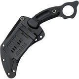 CRKT Du Hoc Karambit Knife 9.63in Overall 5in Black SK5 Blade G10 Handle Rugged Finger Ring Tactical Sheath by CRKT