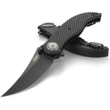 CRKT Clever Girl Deadbolt Lock 2640 EDC Knife With 4In D2 Black PVD Blade IKBS Ball Bearing Pivot System by CRKT