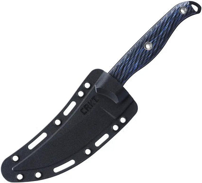 CRKT Clever Girl Fixed Blade Knife Blue G10 Handle 10in Overall Rugged Serrated SK5 Tactical Outdoor Survival by CRKT
