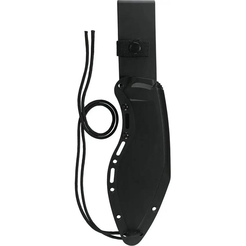 CRKT Clever Girl Kukri 2710 Survival Knife For Bushcraft Enthusiasts With Black SK5 Blade G10 Handle Extended Tang by CRKT