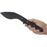 CRKT Clever Girl Kukri 2710 Survival Knife For Bushcraft Enthusiasts With Black SK5 Blade G10 Handle Extended Tang by CRKT