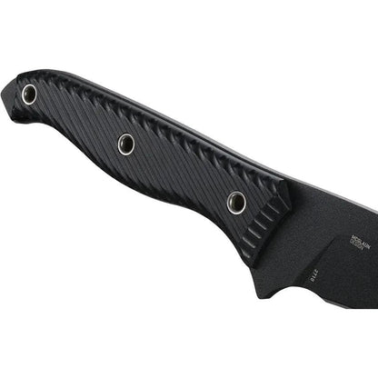 CRKT Clever Girl Kukri 2710 Survival Knife For Bushcraft Enthusiasts With Black SK5 Blade G10 Handle Extended Tang by CRKT