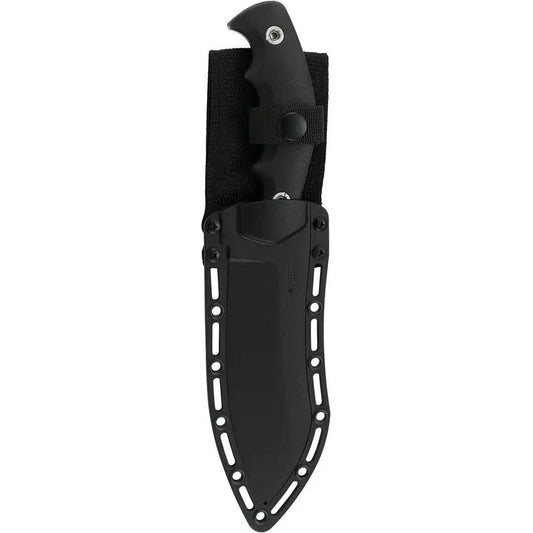 CRKT Catchall Fixed Blade Knife For Outdoor Enthusiasts 8Cr13MoV Satin Blade Full Tang Black GRN Handle by CRKT