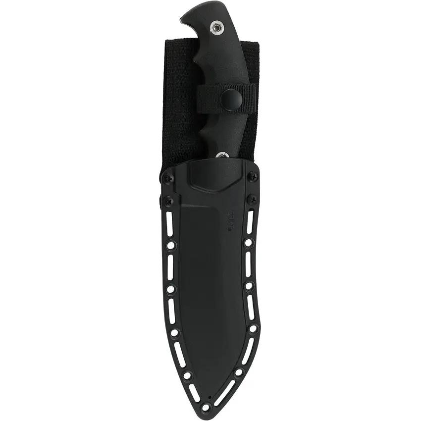 CRKT Catchall Fixed Blade Knife For Outdoor Enthusiasts 8Cr13MoV Satin Blade Full Tang Black GRN Handle by CRKT