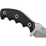 CRKT Catchall Fixed Blade Knife For Outdoor Enthusiasts 8Cr13MoV Satin Blade Full Tang Black GRN Handle by CRKT