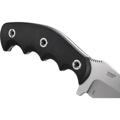 CRKT Catchall Fixed Blade Knife For Outdoor Enthusiasts 8Cr13MoV Satin Blade Full Tang Black GRN Handle by CRKT
