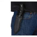 CRKT Catchall Fixed Blade Knife For Outdoor Enthusiasts 8Cr13MoV Satin Blade Full Tang Black GRN Handle by CRKT