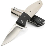 CRKT Curfew Linerlock Assisted Opening Knife White Satin 8Cr13MoV EDC Enthusiasts by CRKT
