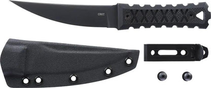 CRKT HZ4 Fixed Blade Knife James Williams Edition For Outdoor Enthusiasts Full Tang SK5 Black Blade G10 by CRKT