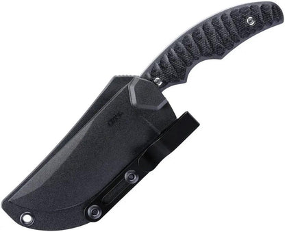 CRKT Burrower Fixed Blade Knife 3.63in D2 Tool Steel Upswept Full Tang Micarta Handle For Outdoorsmen by CRKT
