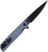 CRKT LCK Plus Folding Knife For EDC Enthusiasts With Black 14C28N Sandvik Blade Blue G10 Handle Extended Tang by CRKT