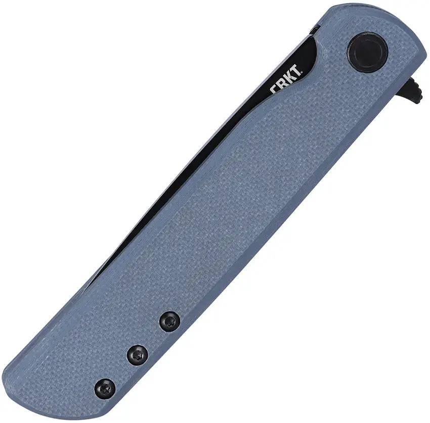 CRKT LCK Plus Folding Knife For EDC Enthusiasts With Black 14C28N Sandvik Blade Blue G10 Handle Extended Tang by CRKT
