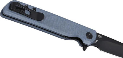 CRKT LCK Plus Folding Knife For EDC Enthusiasts With Black 14C28N Sandvik Blade Blue G10 Handle Extended Tang by CRKT