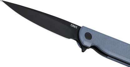 CRKT LCK Plus Folding Knife For EDC Enthusiasts With Black 14C28N Sandvik Blade Blue G10 Handle Extended Tang by CRKT