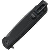 CRKT LCK Plus Linerlock Blackout 3802K EDC Knife With 3.25 Inch Black Oxide Blade And Extended Tang by CRKT