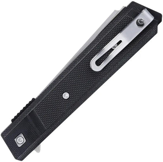 CRKT Zephyr Linerlock Black 3840 EDC Knife with D2 Tool Steel Blade and G10 Handle, Premium for EDC Enthusiasts by CRKT
