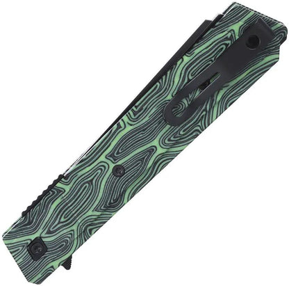 CRKT Zephyr Linerlock Knife Green 3850G With TiNi Coated 14C28N Sandvik Blade For EDC Enthusiasts by CRKT
