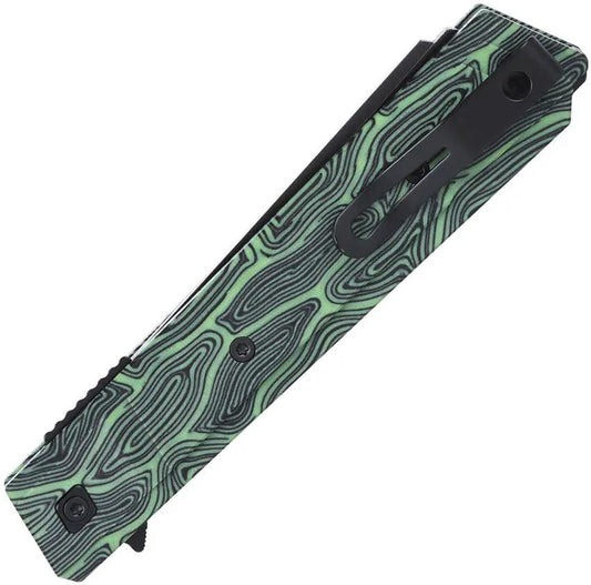 CRKT Zephyr Linerlock Knife Green 3850G With TiNi Coated 14C28N Sandvik Blade For EDC Enthusiasts by CRKT