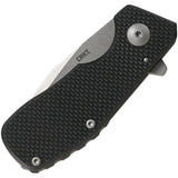 CRKT Razelcliffe Compact Framelock 4021G EDC Knife with 2.13in Blade Stonewashed 8Cr13MoV Black G10 by CRKT