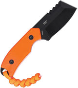 CRKT Razel Compact Orange 4036ER Cleaver Knife with D2 Blade G10 Handle For EDC And Outdoors by CRKT