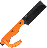 CRKT Razel Fixed Blade Knife 4037ER With Orange G10 Handle 3 Inch D2 Cleaver Blade Full Tang For Outdoor Enthusiasts by CRKT