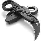 CRKT Provoke Kinematic 4040V Knife For First Responders Fast Deploy D2 Serrated TiNi Coated by CRKT