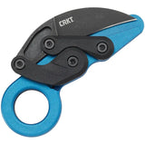 CRKT Provoke Kinematic Blue 4041B Folding Knife With 2.5 Inch Black Stonewash Blade For EDC Enthusiasts by CRKT