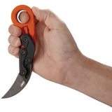 CRKT Provoke Kinematic Premium Orange Knife For EDC Enthusiasts Finger Ring 5 Inch Closed by CRKT