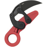CRKT Provoke Kinematic Red 4041R EDC Tactical Knife With Red Grivory Handle And Finger Ring by CRKT