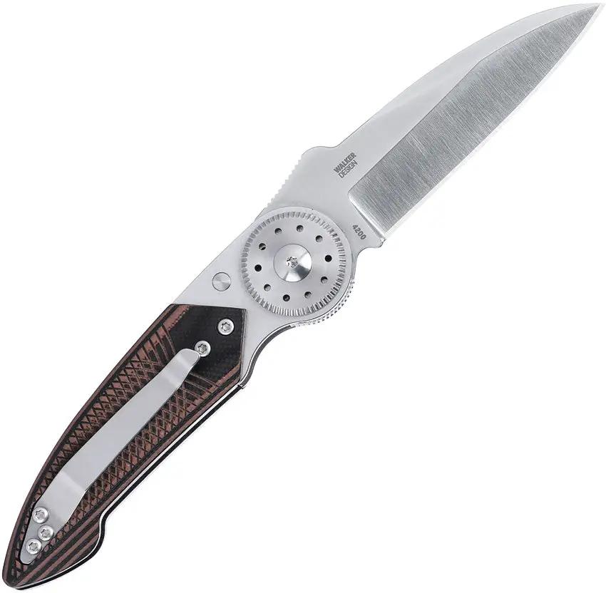 CRKT Walker Blade Lock 4200 EDC Knife With Secure Positive Lock Satin Blade G10 Handle by CRKT