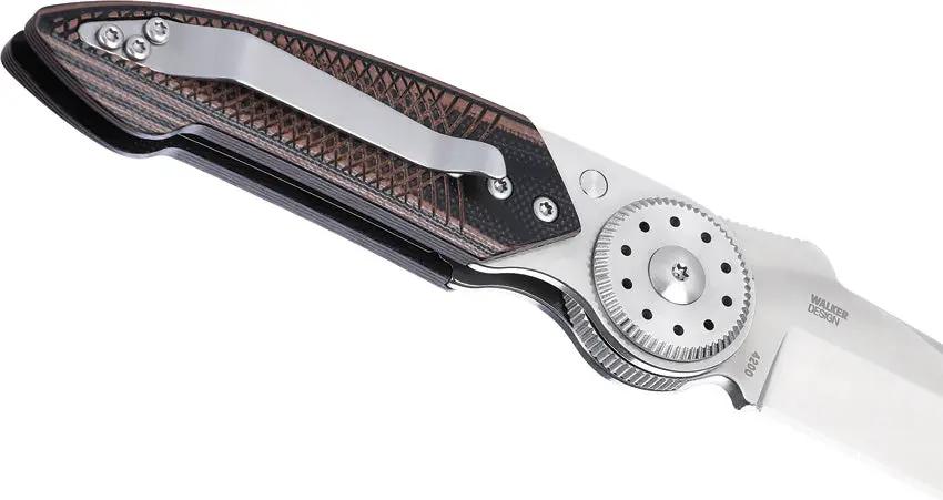CRKT Walker Blade Lock 4200 EDC Knife With Secure Positive Lock Satin Blade G10 Handle by CRKT