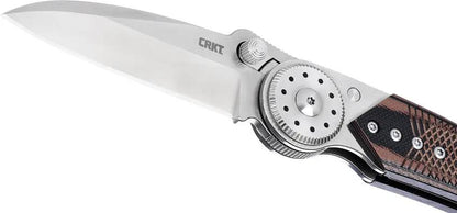 CRKT Walker Blade Lock 4200 EDC Knife With Secure Positive Lock Satin Blade G10 Handle by CRKT