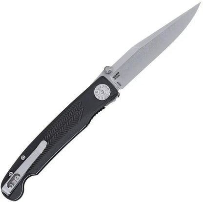CRKT Fidus Linerlock EDC Knife With 12C27 Sandvik Blade Stonewashed Finish Compact 4 Inch Closed by CRKT