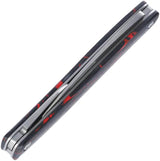 CRKT Forebear Slip Joint Knife Black Red G10 Handle Dual Wharncliffe Blades for EDC Enthusiasts by CRKT