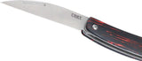 CRKT Forebear Slip Joint Knife Black Red G10 Handle Dual Wharncliffe Blades for EDC Enthusiasts by CRKT
